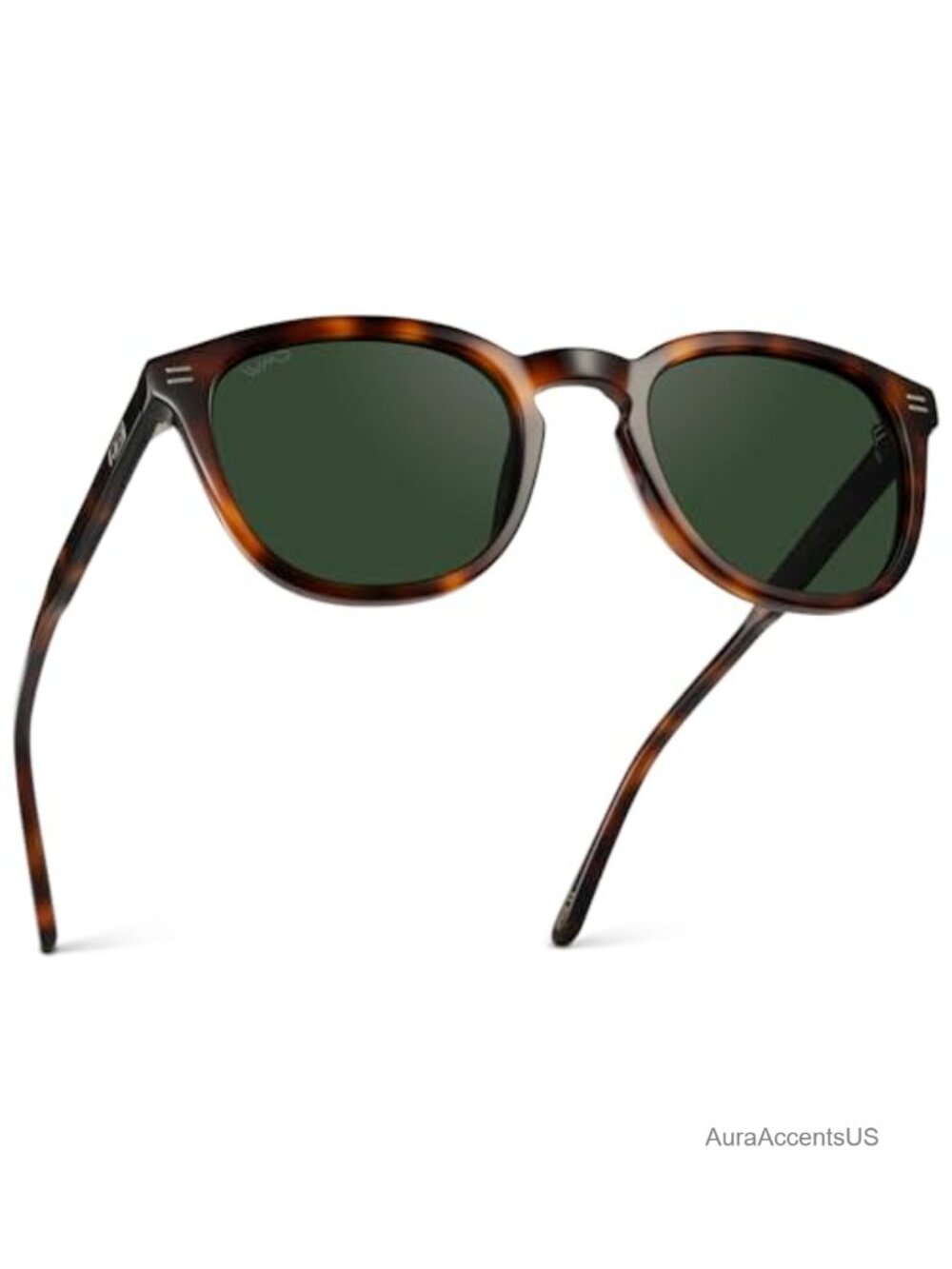 Polarized Round Sunglasses Acetate Frame UV Protection Men's Designer